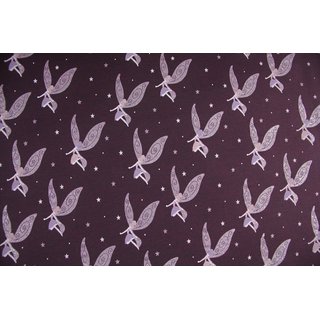 Sweat Märchen Feen Glitzer bordeaux