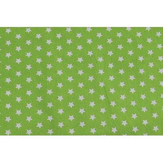 Baumwolle Sterne 10mm kiwi grün