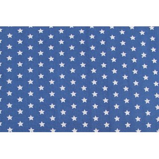 Baumwolle Sterne 10mm jeansblau