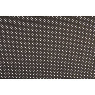 Baumwolle Punkte 2mm braun