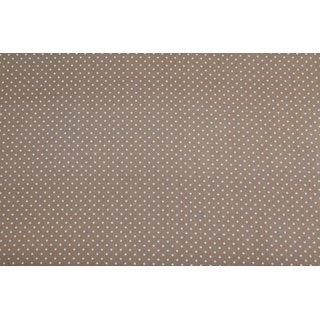 Baumwolle Punkte 2mm hellbraun