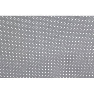 Baumwolle Punkte 2mm grau