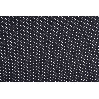 Baumwolle Punkte 2mm schwarz