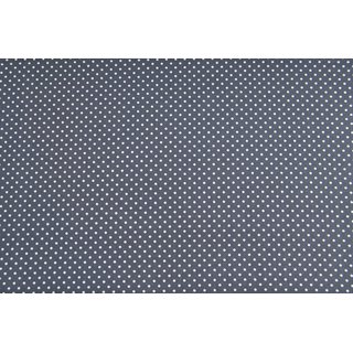 Baumwolle Punkte 2mm anthrazit