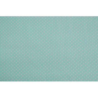 Baumwolle Punkte 2mm mint