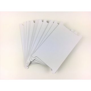 Wickelkarten groß weiss 12,5x22,5cm