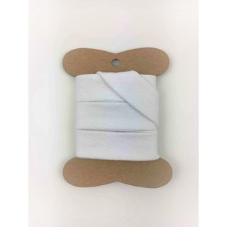Jersey-Schrägband weiss