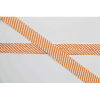 Schrgband Baumwolle 20mm Streifen gelb