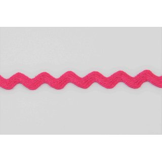 Zackenlitze Baumwolle 10mm pink