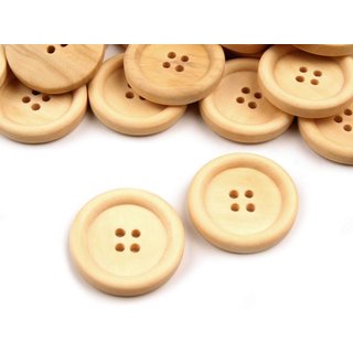 Holzknöpfe-Set Buche 5 Stück 24mm