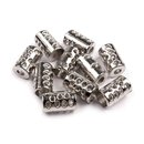 Kordel-Ende Kunststoff 9x15 mm gelocht Nickel