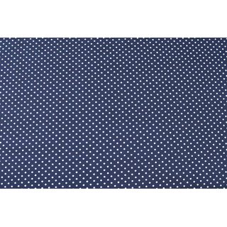 Baumwolle Punkte 2mm dunkelblau