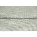Baumwolle Punkte 2mm weiss/hellgrn