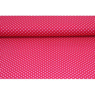 Baumwolle Punkte 2mm rot