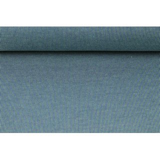 Jacquard feine Linien admiralblau/pastellgrn