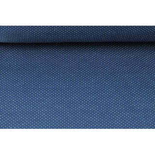 Jacquard feine Punkte admiralblau/pastellgrn