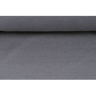 Jacquard feine Punkte grau/weiss