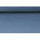 Jacquard Netz admiralblau/pastellgrn