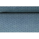 Jacquard liniert mit Punkten admiralblau/pastellgrün