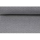 Jacquard liniert mit Punkten grau/weiss