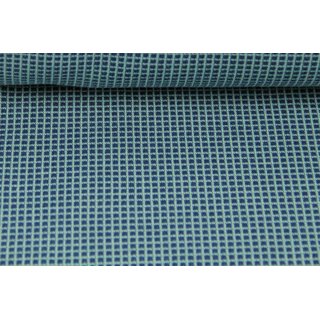 Jacquard kariert admiralblau/pastellgrn