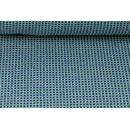 Jacquard kariert admiralblau/pastellgrn