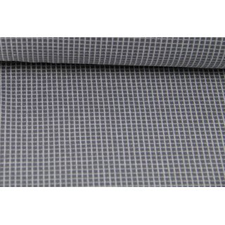 Jacquard kariert grau/weiss