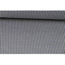 Jacquard kariert grau/weiss