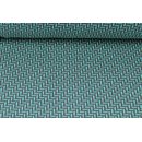 Jacquard grafisches Muster dunkelgrau/mint dunkel