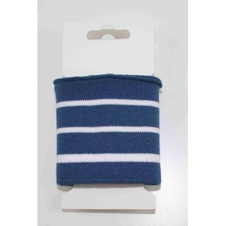 CUFF Bündchen schmale Streifen admiralblau