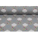 Sweat Wolken mit Sternenregen hellgrau