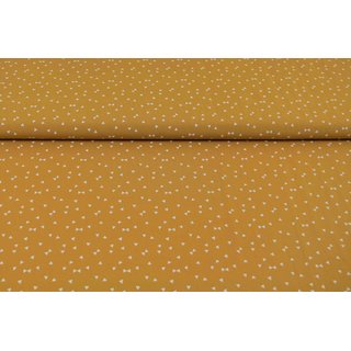 Baumwolle Grafische-Muster-Serie Mini-Dreiecke curry