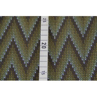 Jersey Chevron/Zacken Strickoptik senf