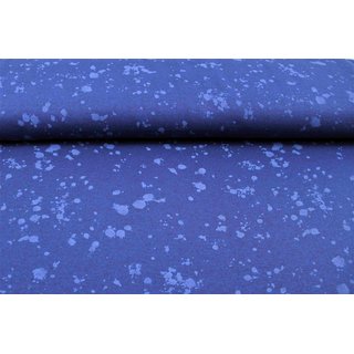 Wintersweat Farbklekse blau meliert