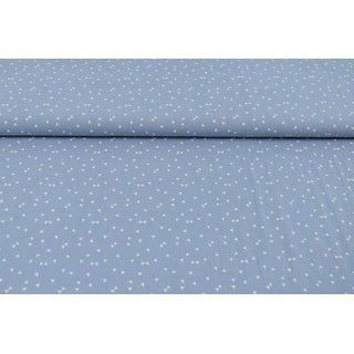 Baumwolle Grafische-Muster-Serie Mini-Dreiecke hellblau...
