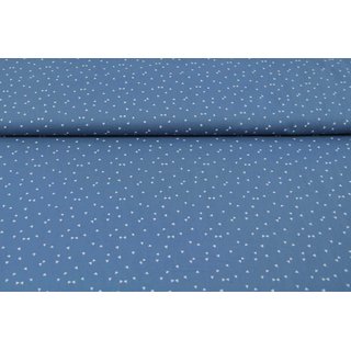 Baumwolle Grafische-Muster-Serie Mini-Dreiecke blau
