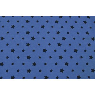 Jersey Basic Sterne jeansblau dunkel