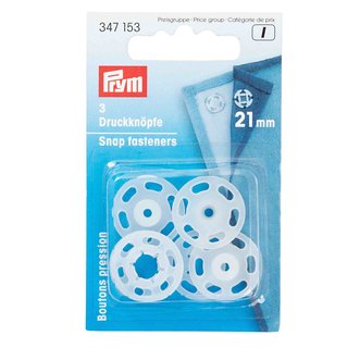 PRYM Annh-Druckknpfe transparent 7mm 24 Stck