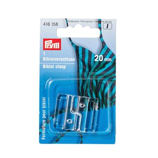 PRYM Bikiniverschluss Kunststoff 15mm transparent