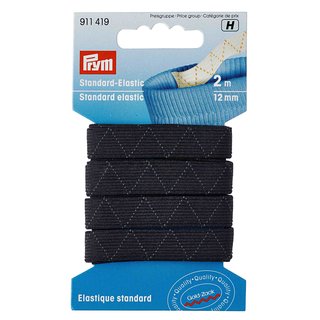 PRYM Standard-Elastic 12mm schwarz - 2m