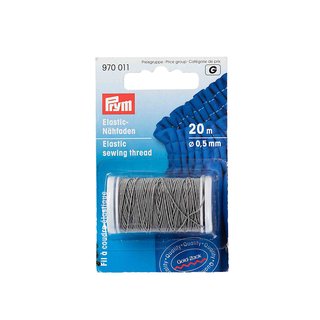 PRYM Elastic-Nhfaden 0,5mm schwarz - 20m