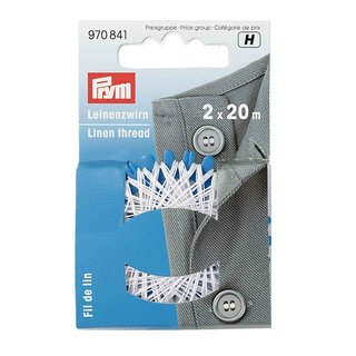 PRYM Leinenzwirn 20m weiss 2 Stck