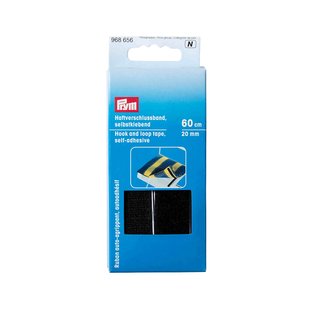 PRYM Haftverschluss-Band selbstklebend 20mm schwarz - 60cm