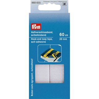 PRYM Haftverschluss-Band selbstklebend 20mm weiss - 60cm