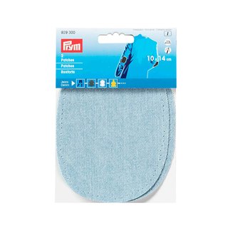 PRYM Patches Jeans - aufbgelbar - 10 x 14cm hellblau 2 Stck