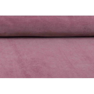 Cord-Jersey grob altrosa