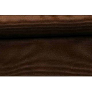 Cord-Jersey grob schokobraun