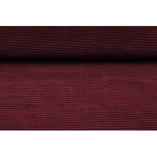 Cord-Jersey grob bordeaux dunkel