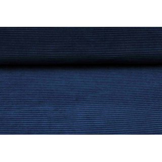 Cord-Jersey grob admiralblau