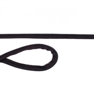 Baumwolljersey-Paspelband schwarz